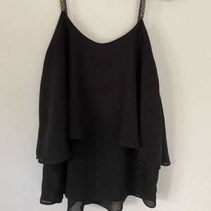 Beaded strap tank top